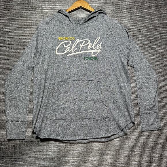 Cal Poly Hoodie Adult Size L Gray Broncos Pomona - Picture 1 of 13